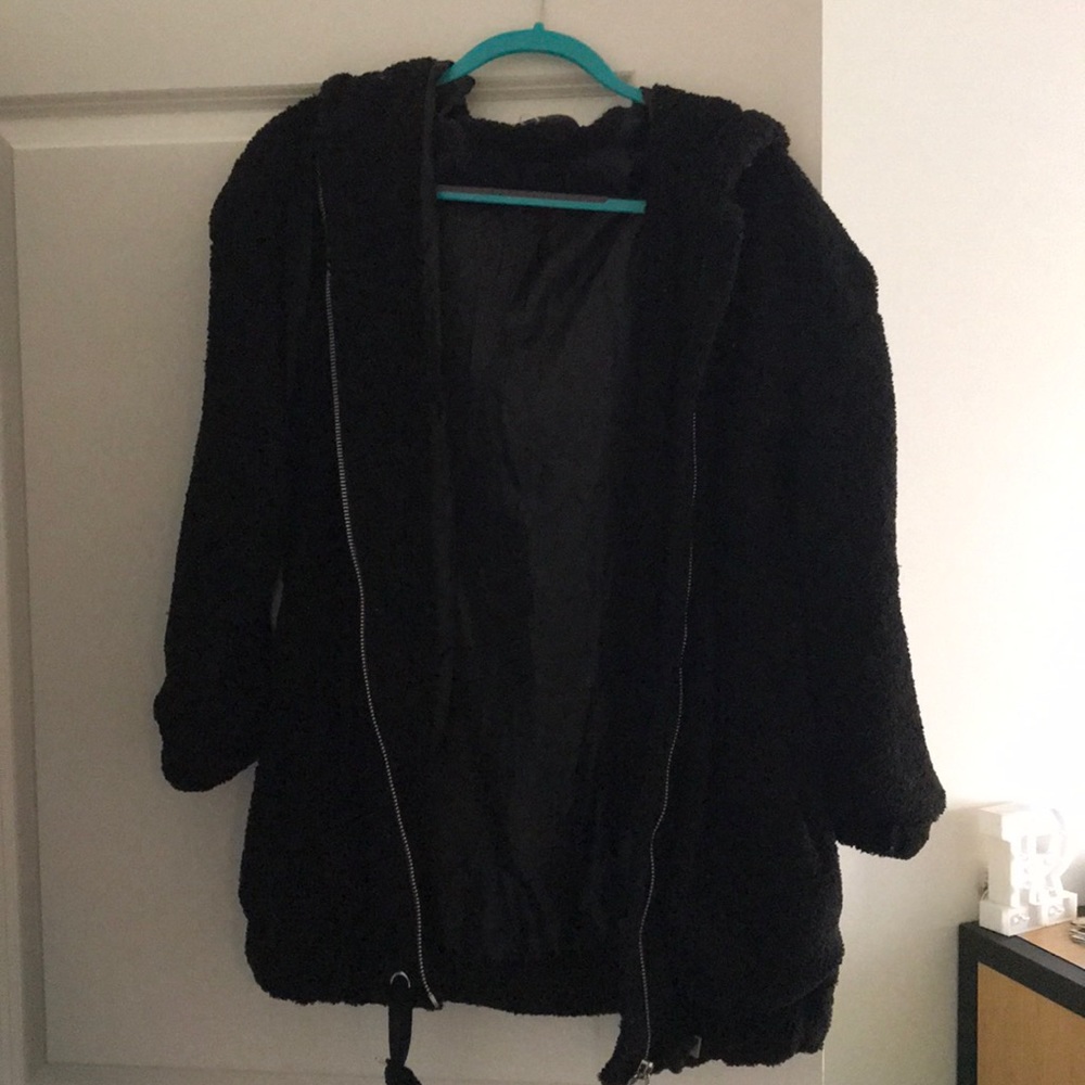 Black oversized jacket